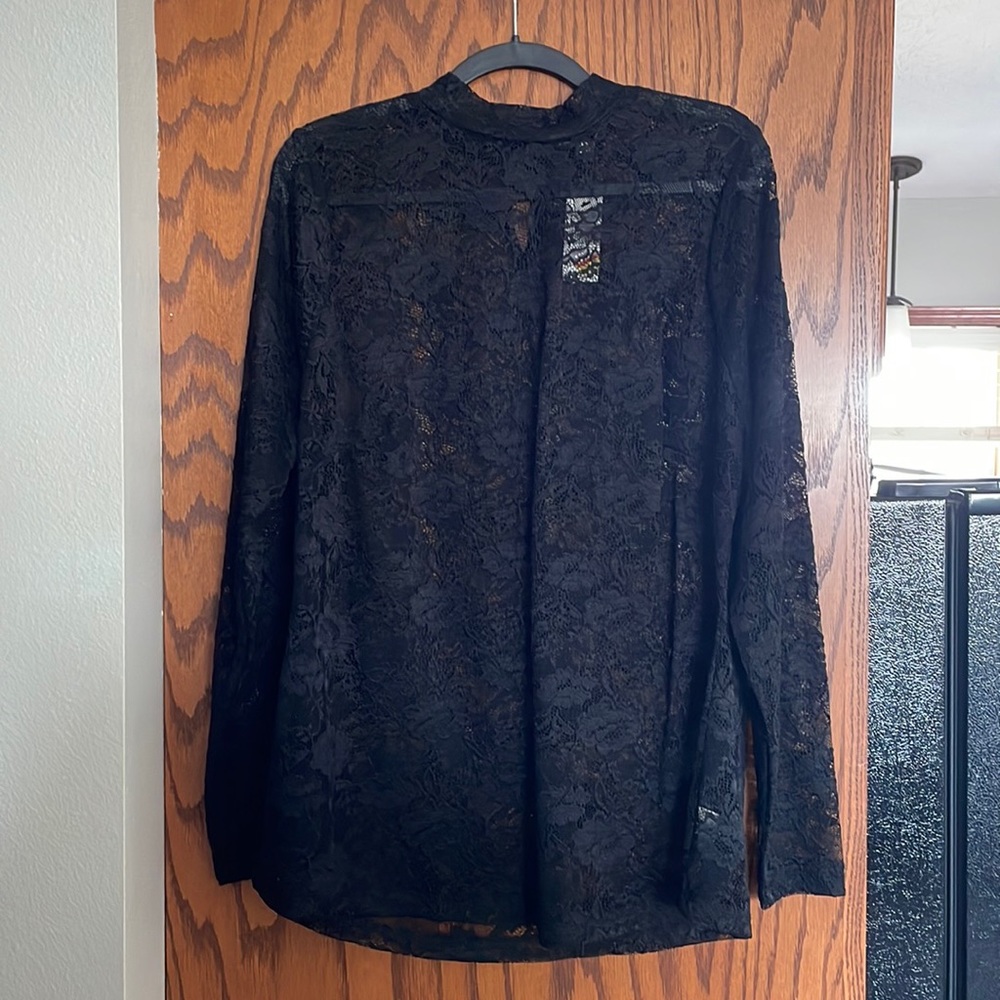 NWT Black Lace Top from Lane Bryant size 14/16